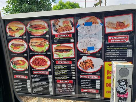 johnny's burger company menu.